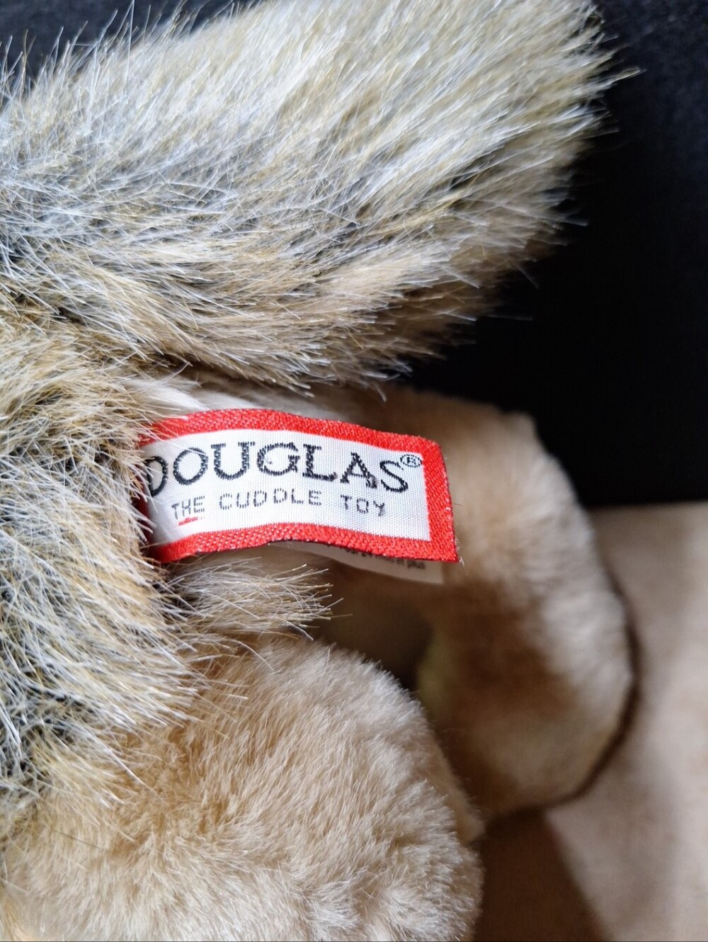 Douglas Cuddle Toys Tyson Wolf #1836 Brown Tan Gray Long Plush Fur 13" 2018 - Picture 8 of 16
